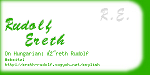 rudolf ereth business card